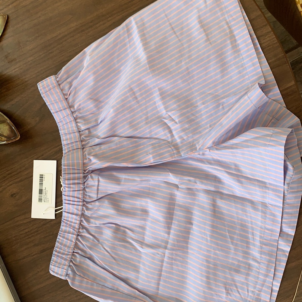 The Reformation stripped pj shorts size small.